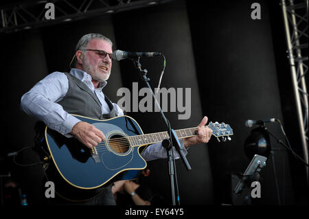 Steve Harley & Cockney rebel performing at the Brentwood Festival. Stock Photo
