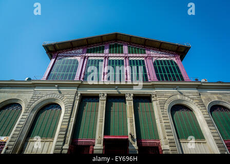 Exterior façade of Mercato Centrale indoor market. Florence, Italy. Stock Photo