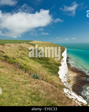 White cliffs country park, Fan Bay, Dover. Stock Photo