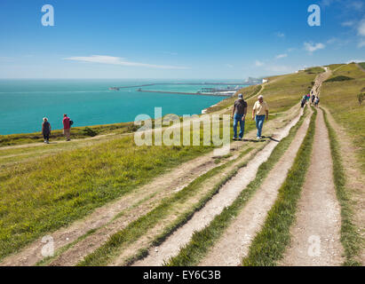 White cliffs country park, Dover. Stock Photo