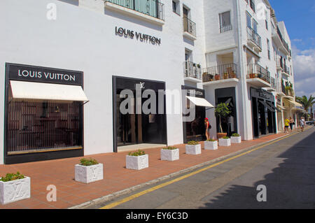 Louis Vuitton store in Puerto Banus, Marbella, Spain. For six consecutive  years (2006,2012), Louis Vuitton has been named the world's most valuable  luxury brand – Stock Editorial Photo © herraez #53007065