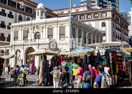 Cape Town South Africa,City Centre,center,Green Market Square,vendor vendors stall stalls booth market marketplace,stalls,sale,crafts,souvenirs,Iziko Stock Photo