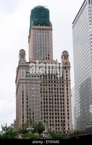 The 1920s skyscraper at 35 East Wacker Drive in Chicago, usually known as the Jewelers' Building. Stock Photo