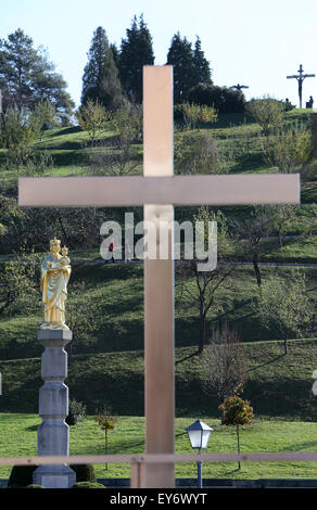 Pilgrimage Sanctuary, Assumption of the Virgin Mary in Marija Bistrica, Croatia, on October 26, 2013 Stock Photo