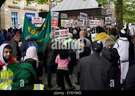 Free Palestine Rally in Bolton, Lancashire England UK Stock Photo