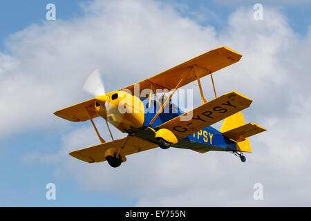 Andreasson BA4B homebuilt aeroplane, reg. G-YPSY, in flight at Breighton Stock Photo