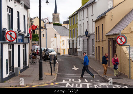 Bridge Street in Killybegs County Donegal Ireland Stock Photo