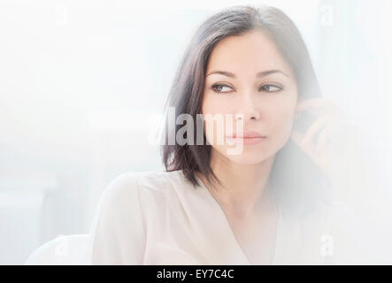 Portrait of brunette woman Stock Photo