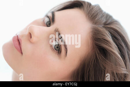 the naked body of a young 20-year-old girl with small breasts,large nipples  and wide hips. on an isolated background Stock Photo - Alamy