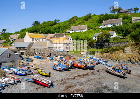 Cadgwith village, Lizard Peninsula, Cornwall, England, UK Stock Photo