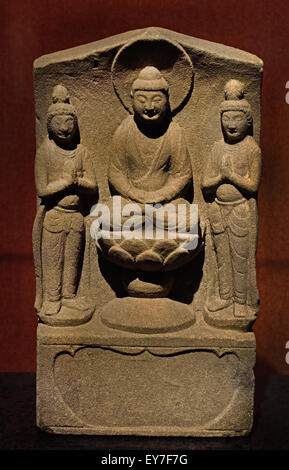 Buddha Tang dynasty (ad 618–690 & 705–907)  Shanghai Museum of ancient Chinese art China Stock Photo
