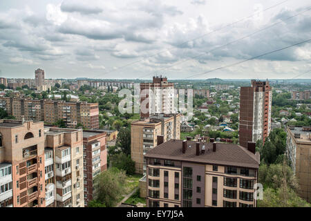 The beautiful city of Donetsk, Ukraine. A bird's-eye Stock Photo - Alamy