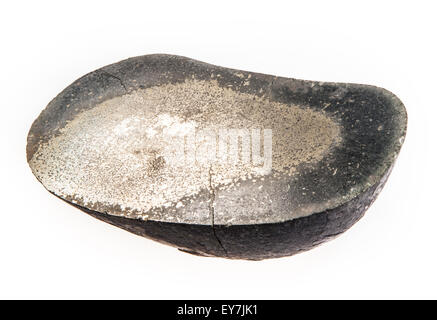 Coal pyrite isolated on white a beautiful piece Stock Photo