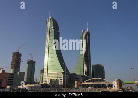 Bahrain, Manama: Twin Towers Of Bahrain Financial Harbour (BFH Stock ...