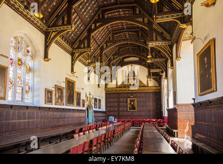 Dining Hall interior Trinity College Cambridge university Cambridge Cambridgeshire England UK GB EU Europe Stock Photo