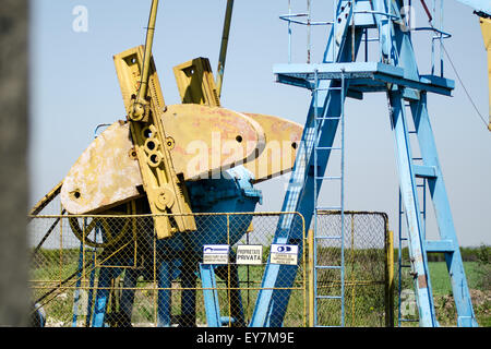 Petrol Oil Rig Romania Stock Photo - Alamy
