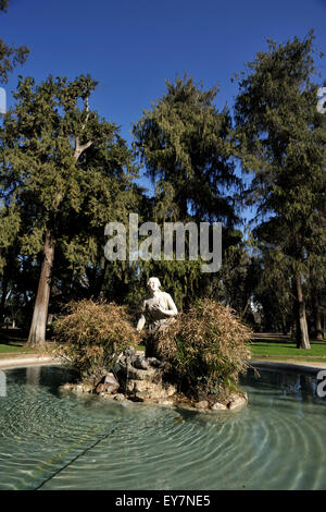 Italy, Rome, Villa Borghese, Pincio, fountain of Moses Stock Photo