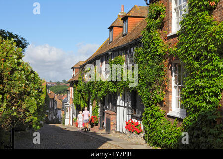 The historic 15th Century Mermaid Inn, Rye, East Sussex, England, Uk Stock Photo