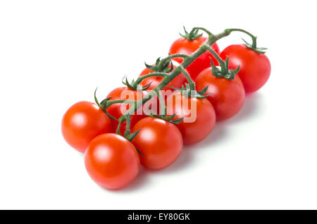 Cherry tomatoes isolated on white Stock Photo