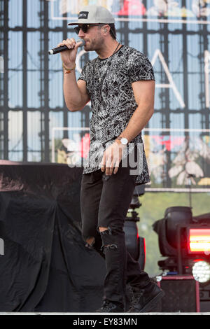 Eau Claire, Wisconsin, USA. 23rd July, 2015. Country singer SAM HUNT performs live at the Country Jam USA music festival in Eau Claire, Wisconsin Credit:  ZUMA Press, Inc./Alamy Live News Stock Photo