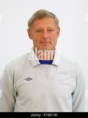 Head coach Zdenek Scasny, FK Teplice team, February 11, 2015, Prague, Czech Republic. (CTK Photo/Ondrej Hajek) Stock Photo