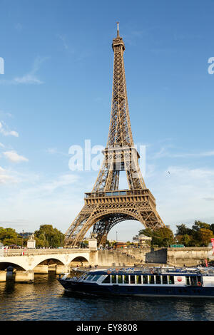 Sena river and Eiffel tower. Paris. France. Europe Stock Photo