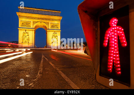 Arch of Triumph of the Star. Paris. France. Europe Stock Photo