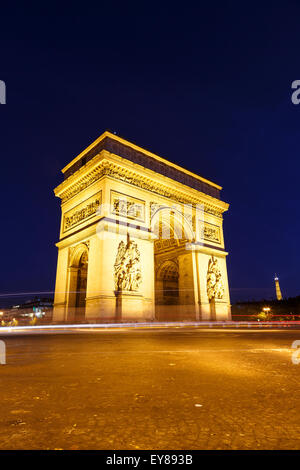 Arch of Triumph of the Star. Paris. France. Europe Stock Photo