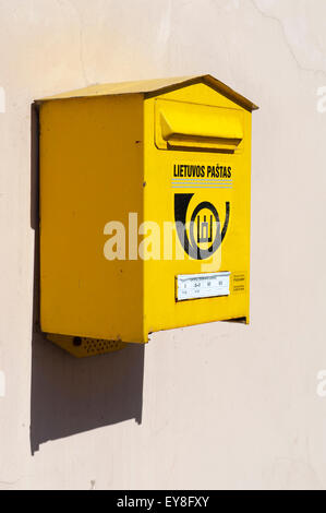 post box, Kaunas, Lithuania Stock Photo