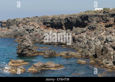 island of Pantelleria (Sicily, Italy), the coast near the bay of Sea Ox Stock Photo