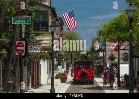 HYPOLITA STREET HISTORIC DISTRICT SAINT AUGUSTINE FLORIDA USA Stock Photo