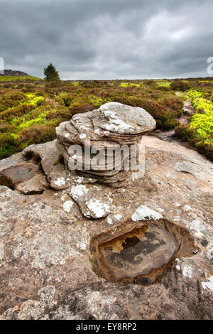 Rock Formation at Dove Crag in the Simonside Hills near Rothbury ...