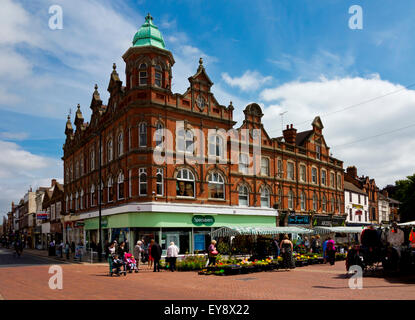 The Market Place in Burton on Trent town centre Staffordshire England UK Stock Photo