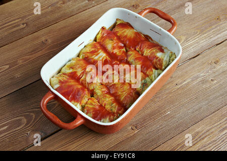 Kelem Dolmasi - Stuffed Cabbage Leaves. Cabbage Dolma, Popular All Year ...