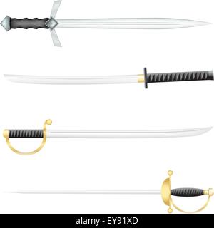 The swords Stock Vector