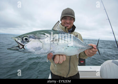 Man holding false albacore tuna hi-res stock photography and