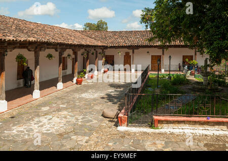 Santo Tomas Convent Courtyard, Chichicastenango, Guatemala Stock Photo