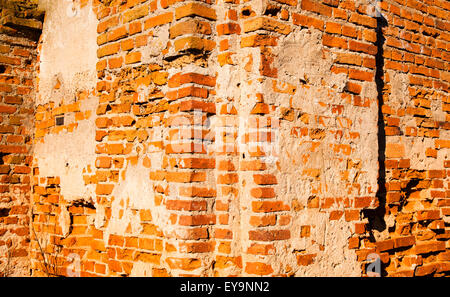 collapsing wall Stock Photo