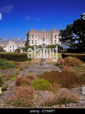 Glin Castle, Co Limerick, Ireland; Sundial Terrace At An 18Th Century Estate Stock Photo