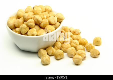 Hazelnuts in Bowl Stock Photo