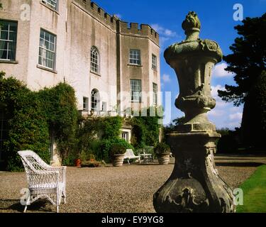 Glin Castle, Co Limerick, Ireland; 18Th Century Castle Stock Photo