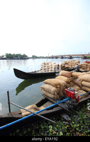 goods transportation, Alleppey, Kerala, India Stock Photo