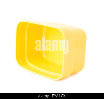 Plastic tableware food container isolated Stock Photo