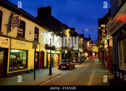 Abbey Street, Ennis, County Clare, Ireland; Streetscape Stock Photo