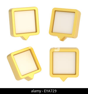 Geo tag button element isolated Stock Photo