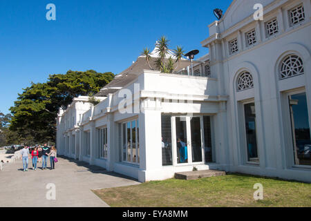 Bathers Pavilion Restaurant at  Balmoral Beach in Sydney, Australia, a heritage listed building beside Edwards beach Stock Photo