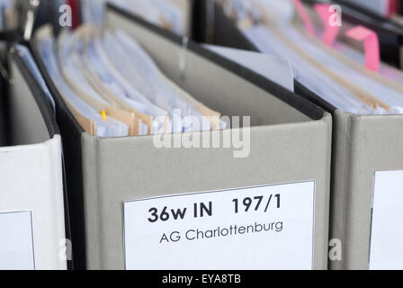 Berlin, Germany, files a Berlin law firm Stock Photo