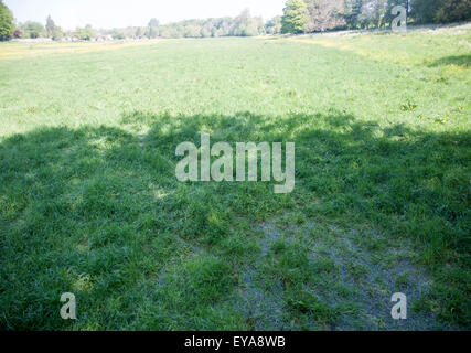 A winterbourne, a chalk valley feature of seasonal surface drainage, Orcheston, Wiltshire, England, UK Stock Photo