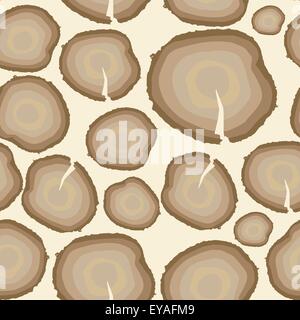 Stump. Muzzle. Seamless Pattern Background. Vector Illustration Stock Vector