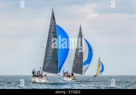 Cardigan Bay sailing yacht regatta Stock Photo